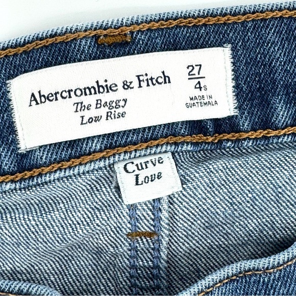 Abercrombie and Fitch Low Rise Baggy Curve Love Jeans - Picture 8 of 11